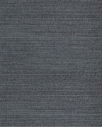 Banded Reed grasscloth wallpaper by Eijffinger, flat swatch in deep charcoal-navy fine reed weave
