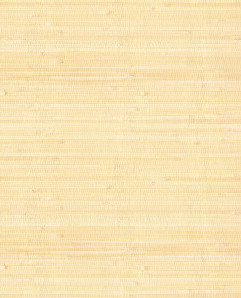 Fine Sisal wallpaper by Eijffinger, sisal grasscloth swatch in soft buttery yellow