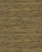 Fine Sisal wallpaper by Eijffinger, sisal weave in dark olive-brown with golden flecks
