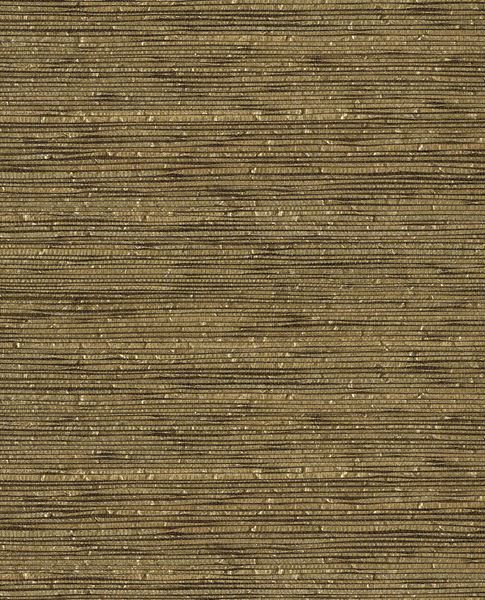 Fine Sisal wallpaper by Eijffinger, sisal weave in dark olive-brown with golden flecks