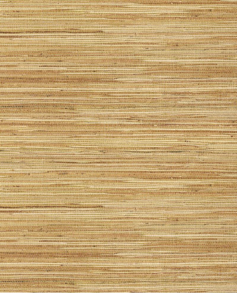 Fine Sisal wallpaper by Eijffinger, sisal weave swatch in warm honey brown