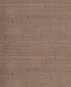 Paper Weave wallpaper by Eijffinger, flat swatch of natural woven paper texture in warm taupe brown with subtle pale flecks.