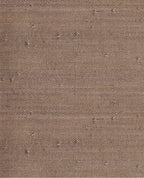 Paper Weave wallpaper by Eijffinger, flat swatch of natural woven paper texture in warm taupe brown with subtle pale flecks.