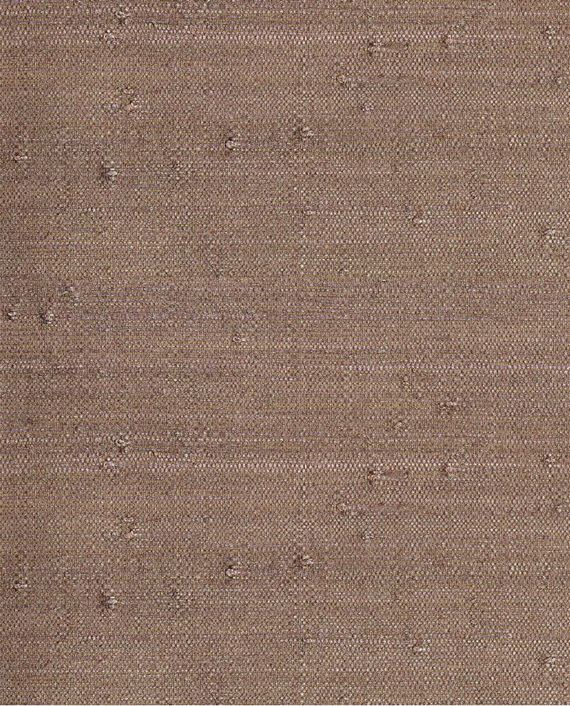 Paper Weave wallpaper by Eijffinger, flat swatch of natural woven paper texture in warm taupe brown with subtle pale flecks.