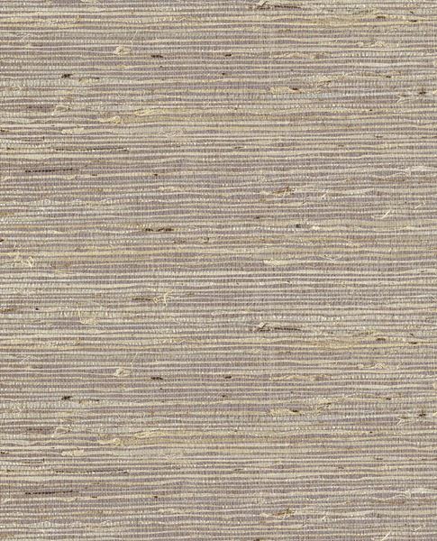 Fine Sisal wallpaper by Eijffinger, sisal grasscloth swatch in heathered mauve-grey