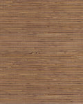 Fine Sisal wallpaper by Eijffinger, sisal grasscloth swatch in rich chestnut brown