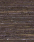 Fine Sisal wallpaper by Eijffinger, sisal grasscloth swatch in deep aubergine purple-brown