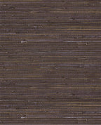 Fine Sisal wallpaper by Eijffinger, sisal grasscloth swatch in deep aubergine purple-brown