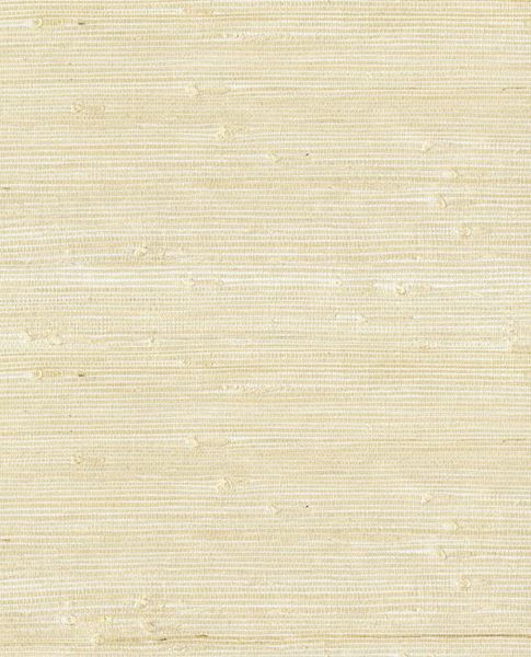 Knotted Jute grasscloth wallpaper by Eijffinger, close-up swatch in soft cream and ivory woven jute