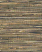 Fine Sisal wallpaper by Eijffinger, navy sisal grasscloth with contrasting straw-coloured flecks