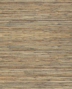 Knotted Jute grasscloth wallpaper by Eijffinger, flat swatch in caramel and walnut-brown woven jute