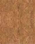 Natural Cork wallpaper by Eijffinger, flat swatch of real cork texture in warm honey tan with flecked bark grain.
