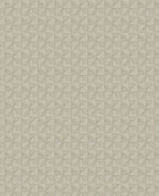 Step Weave wallpaper by Eijffinger in taupe greige, repeating stepped square motif, flat swatch