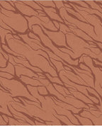River Vein wallpaper by Eijffinger in tonal terracotta, organic streaming vein motif, flat swatch close-up
