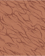 River Vein wallpaper by Eijffinger in tonal terracotta, organic streaming vein motif, flat swatch close-up