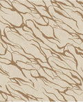 River Vein wallpaper by Eijffinger, flowing organic vein lines in tan brown on cream, abstract marbled flat swatch