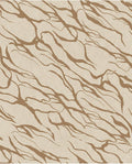 River Vein wallpaper by Eijffinger, flowing organic vein lines in tan brown on cream, abstract marbled flat swatch