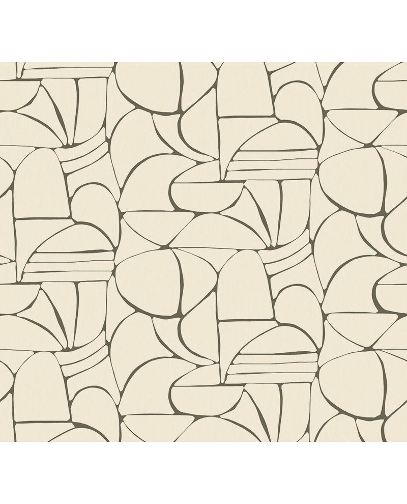 Pebble Line wallpaper by Eijffinger – abstract organic outline design