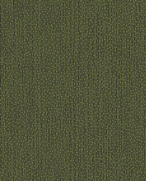 Fine Reed II wallpaper by Eijffinger in dark forest green with chartreuse reed stripes, shown as a flat swatch