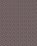 Step Weave wallpaper by Eijffinger in mauve grey, woven step-grid geometric pattern, flat swatch close-up