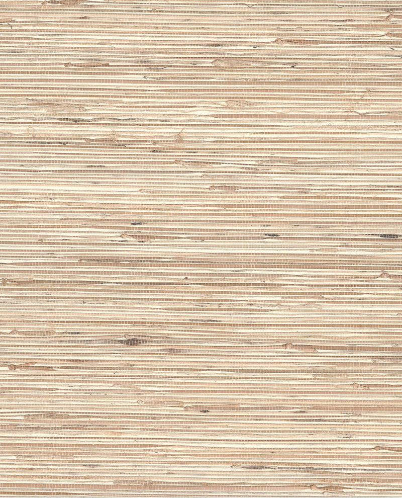 Knotted Jute grasscloth wallpaper by Eijffinger, swatch in sandy beige jute with pale knotted highlights