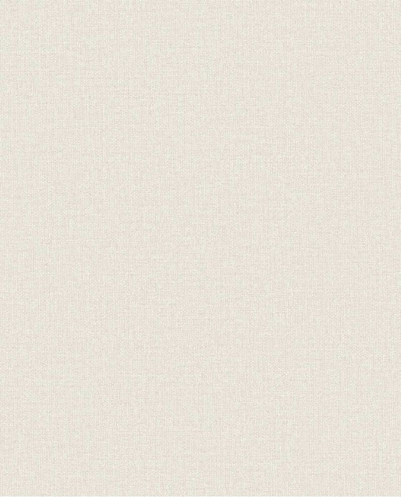 Linen Weave wallpaper by Eijffinger, flat swatch in pale greige with woven linen texture