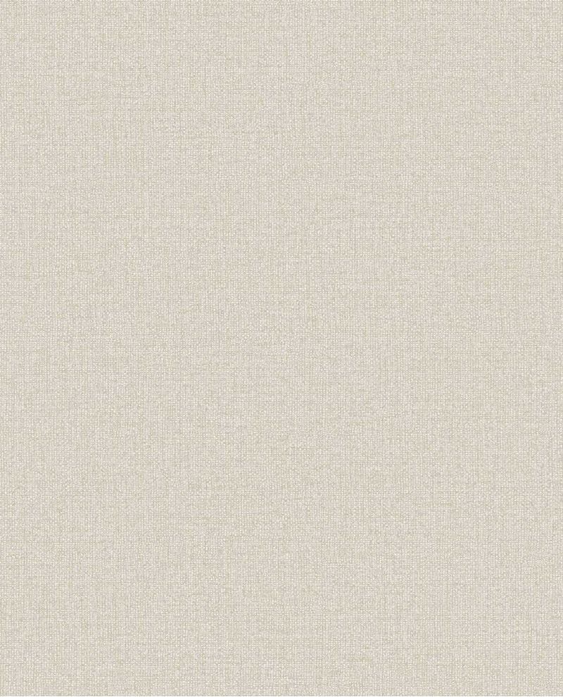Linen Weave wallpaper by Eijffinger, flat swatch in light taupe with a fine linen-weave finish