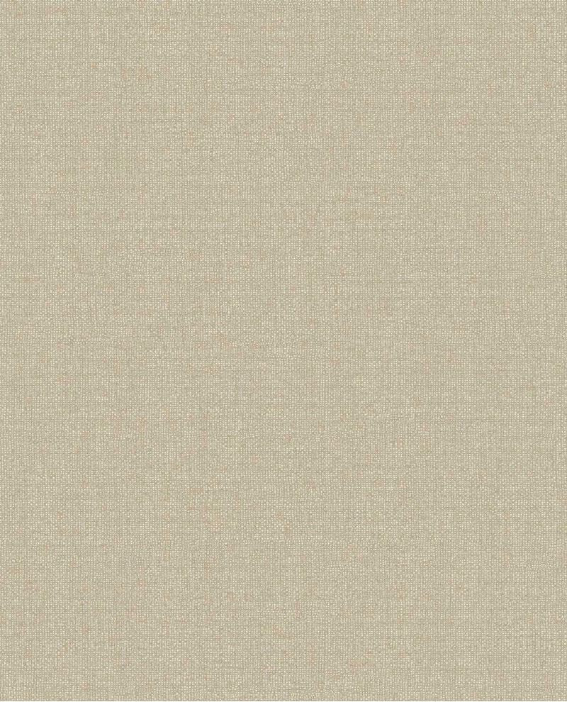 Linen Weave wallpaper by Eijffinger, flat swatch in warm sand-grey with linen-weave texture