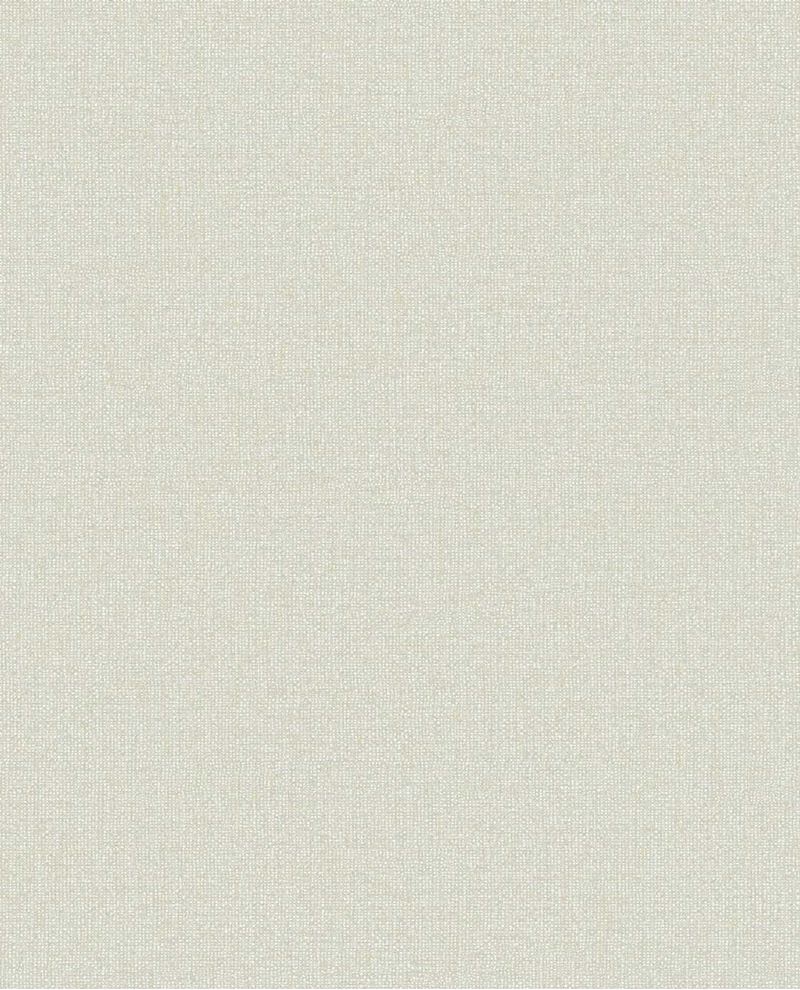 Linen Weave wallpaper by Eijffinger, flat swatch in pale sage-grey with a linen-weave finish