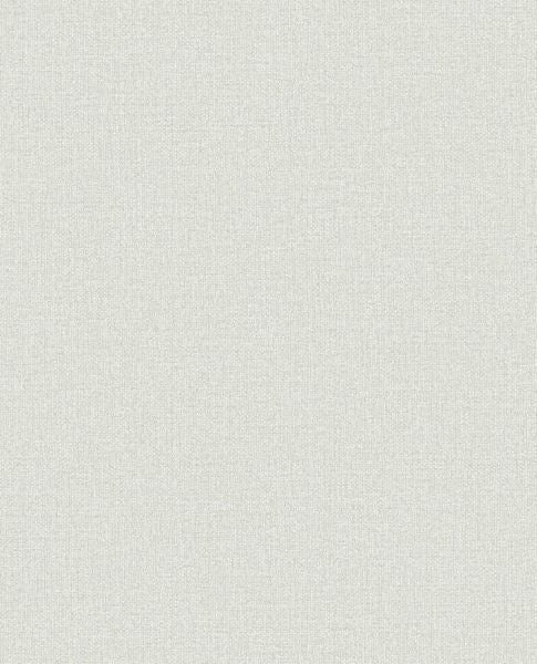 Linen Weave wallpaper by Eijffinger, flat swatch in light dove grey with fine linen texture