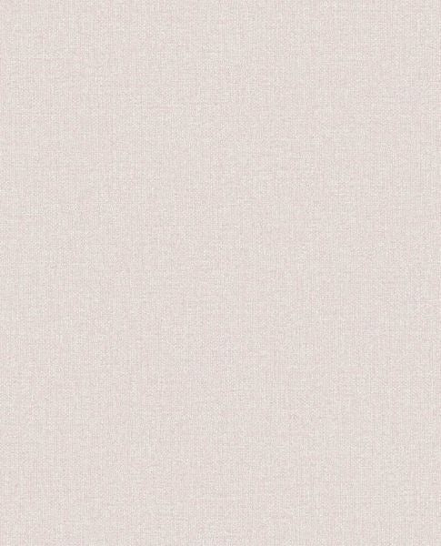 Linen Weave wallpaper by Eijffinger, flat swatch in pale blush pink with a woven linen texture