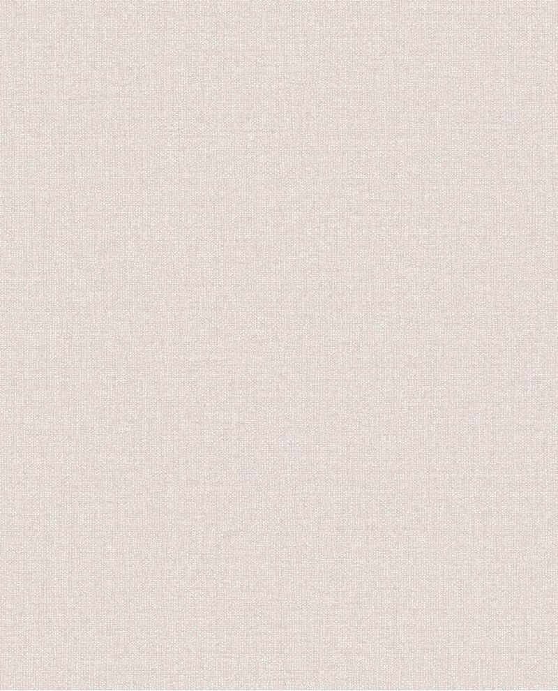 Linen Weave wallpaper by Eijffinger, flat swatch in pale blush pink with a woven linen texture