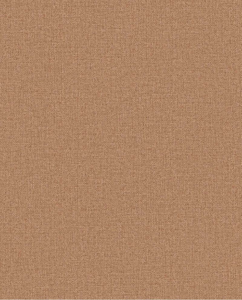 Linen Weave wallpaper by Eijffinger, flat swatch in soft caramel tan with a linen-weave finish