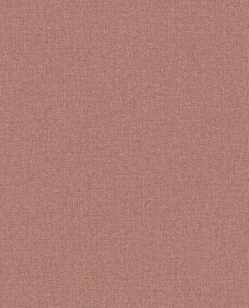 Linen Weave wallpaper by Eijffinger, flat swatch in dusky rose with a fine linen texture
