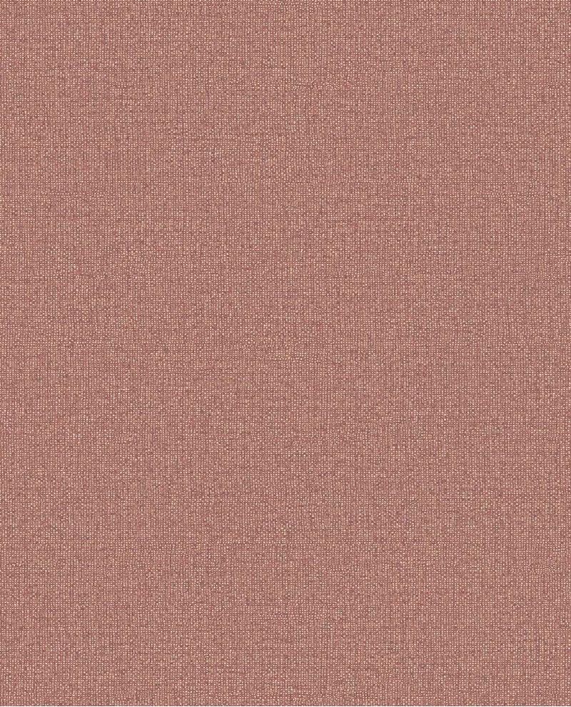 Linen Weave wallpaper by Eijffinger, flat swatch in dusky rose with a fine linen texture