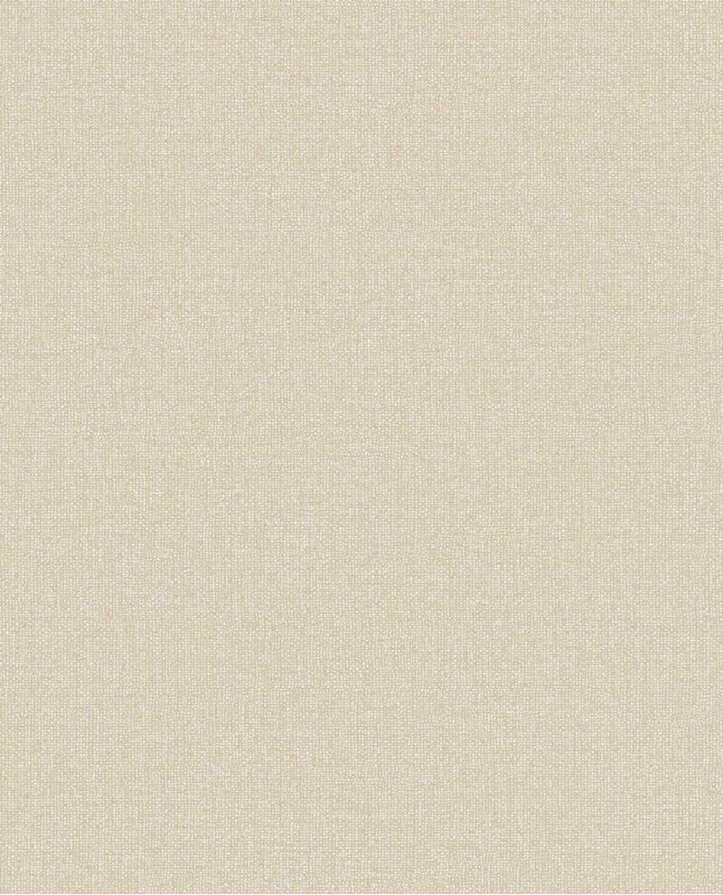 Linen Weave wallpaper by Eijffinger, flat swatch in soft sand khaki with a fine linen texture