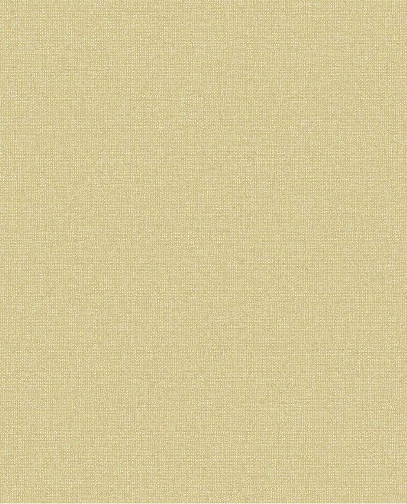 Linen Weave wallpaper by Eijffinger, flat swatch in soft chartreuse beige with woven linen texture