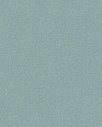 Linen Weave wallpaper by Eijffinger, flat swatch in dusty eucalyptus blue-green with linen texture