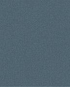 Linen Weave wallpaper by Eijffinger, flat swatch in deep denim steel blue with woven linen texture