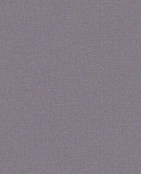 Linen Weave wallpaper by Eijffinger, flat swatch in heathered grey-mauve with a linen-weave finish