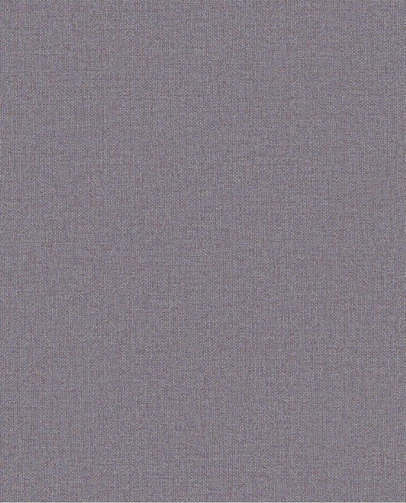 Linen Weave wallpaper by Eijffinger, flat swatch in heathered grey-mauve with a linen-weave finish