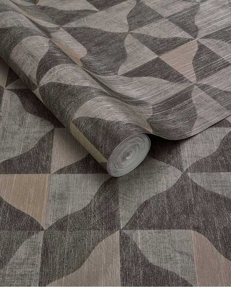 Pinwheel wallpaper by Eijffinger – textured geometric design