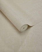 Bark Wash wallpaper by Eijffinger, flat roll swatch in warm sand beige showing its weathered bark crackle texture