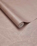 Scallop Fan wallpaper by Eijffinger, flat roll swatch in dusky blush pink with a shimmering fanned scallop pattern