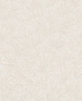 Ginkgo Fan wallpaper by Eijffinger, overlapping ginkgo leaf fans in soft cream white, flat swatch