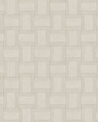 Basket Weave wallpaper by Eijffinger, basketweave square tile pattern in warm sandy beige, flat swatch