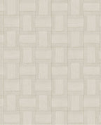 Basket Weave wallpaper by Eijffinger, basketweave square tile pattern in warm sandy beige, flat swatch