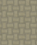 Basket Weave wallpaper by Eijffinger, basketweave tile pattern in muted olive khaki, flat swatch