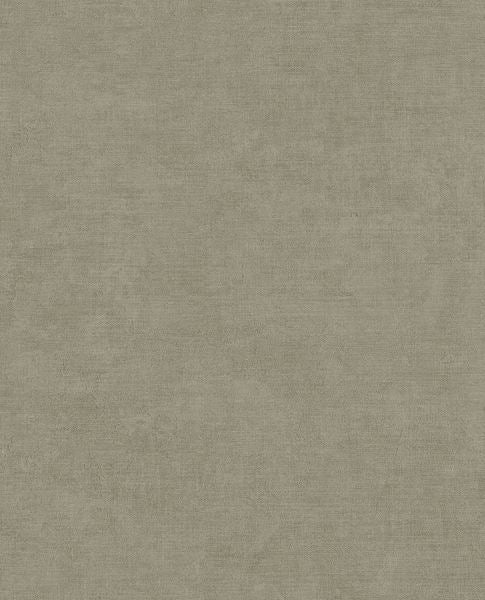 Soft Plaster II wallpaper by Eijffinger, flat swatch in warm taupe-grey with a mottled plaster finish