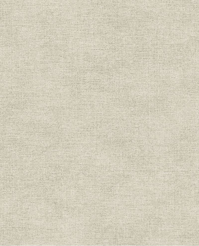 Grasscloth wallpaper by Eijffinger, flat swatch in soft greige with a fine woven linen-like texture